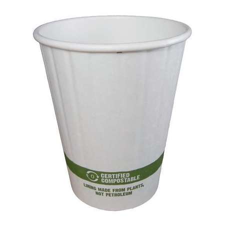 WORLD CENTRIC World Centric 12 oz. Paper Compostable Double Wall Hot Bowl, PK1000 CU-PA-12D